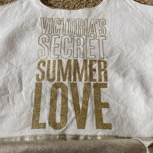 Great Victoria Secret tote. Gold and beige.